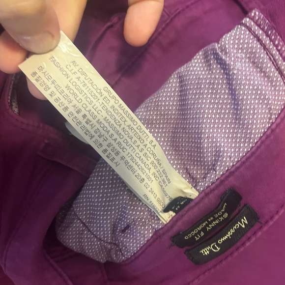 Massimo Dutti purple stretch skinny jeans EUC - Picture 5 of 8